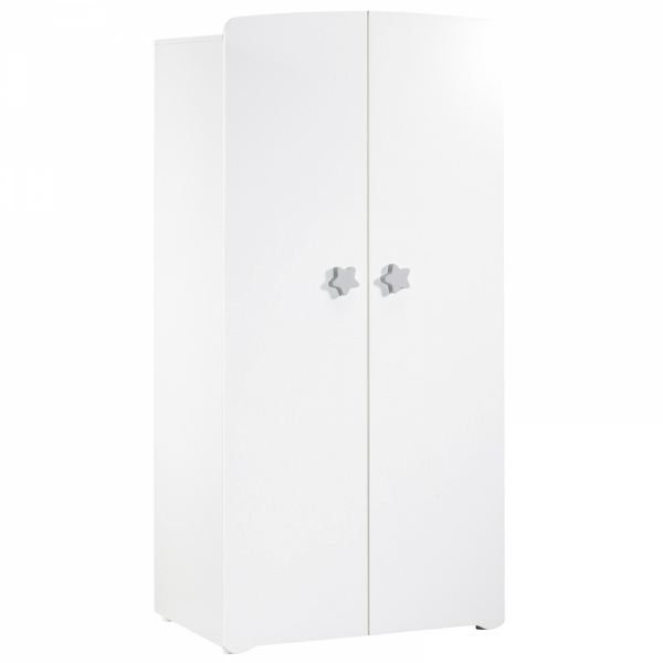 Chambre trio lit + commode + armoire basic étoile gris Baby price