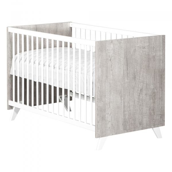 Chambre trio lit little big bed + commode + armoire scandi gris Baby price