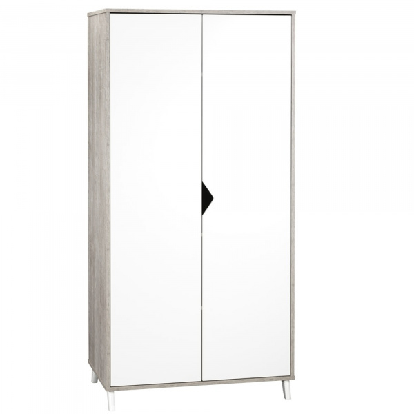 Chambre trio lit little big bed + commode + armoire scandi gris Baby price