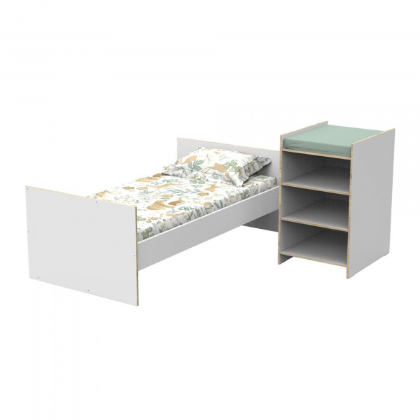 Chambre duo lit combiné évolutif et armoire first Baby price
