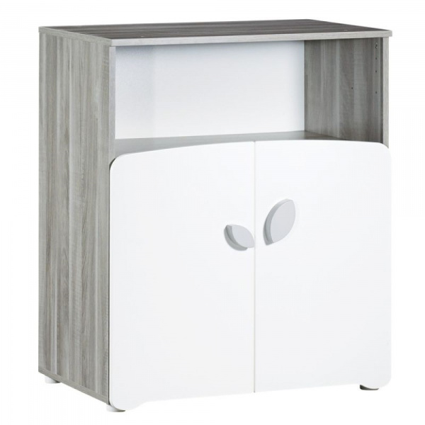 Chambre bébé trio lit bébé 120x60 + commode à langer 2 tiroirs et une niche + armoire 2 portes leaf Baby price