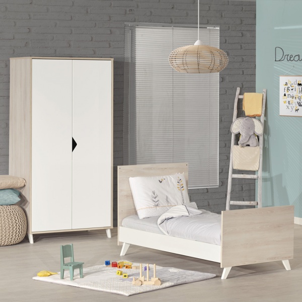 Lit bébé évolutif little big bed 70x140cm scandi naturel Baby price