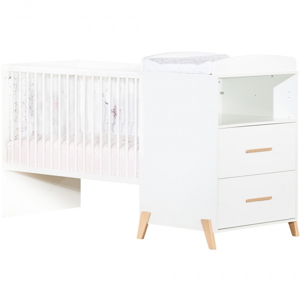 Lit combiné évolutif 60x120 en 90x190cm joy naturel Baby price