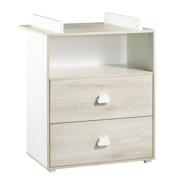 Commode bébé avec dispositif à langer smile hêtre cendré Baby price