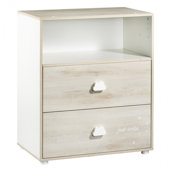 Commode bébé avec dispositif à langer smile hêtre cendré Baby price