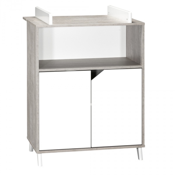 Commode bébé avec dispositif à langer scandi gris Baby price