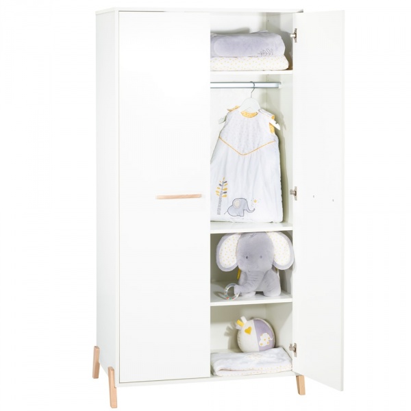 Armoire chambre bébé 2 portes joy naturel Baby price