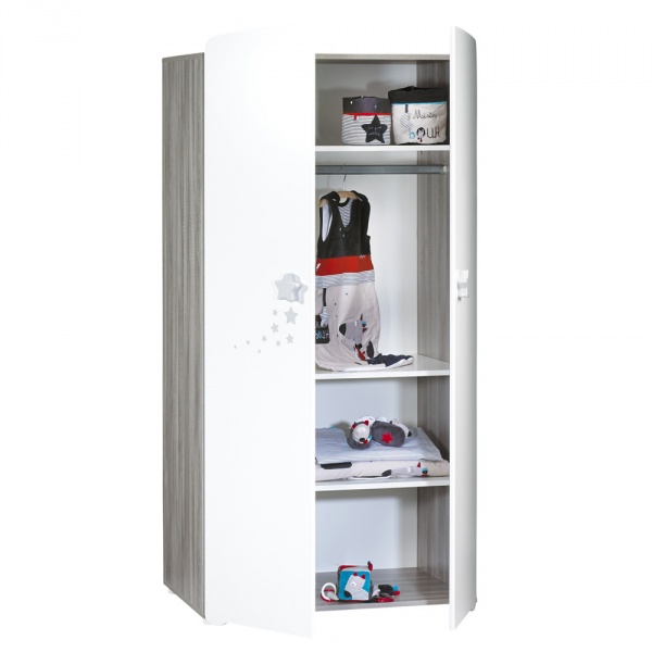 Armoire chambre bébé 2 portes nao Baby price