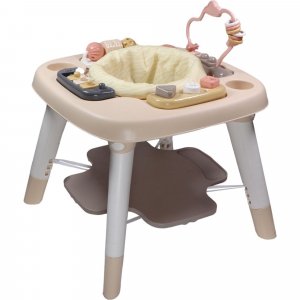 Table d'activités 3 en 1 - zèbre - rose / beige Tryco