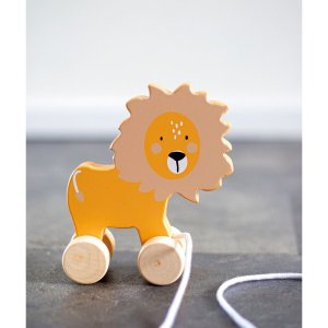 Tryco - jouet à tirer en bois - lion 18m+ Tryco