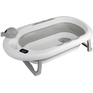 Tryco - bain - bagnoire souple thermomètre - gris Tryco