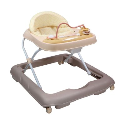 Trotteur zèbre rose/beige