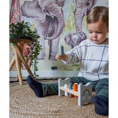 Jeu du marteau en bois