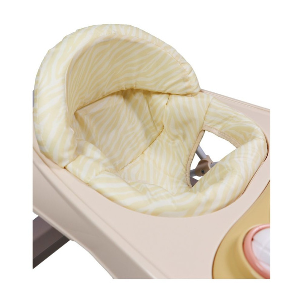 Trotteur zèbre rose/beige Tryco