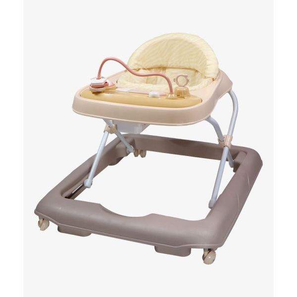 Trotteur zèbre rose/beige Tryco