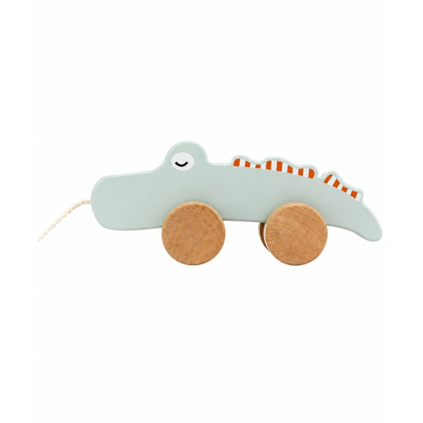 Jouet à tirer en bois crocodile Tryco