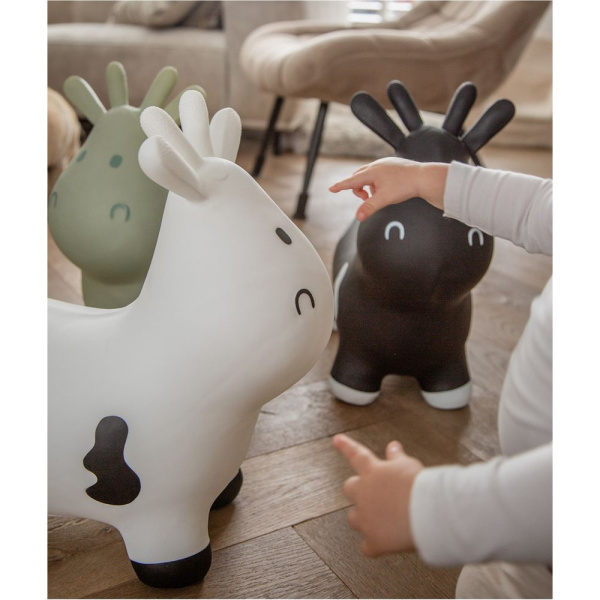Ballon sauteur vache skippy blanc Tryco