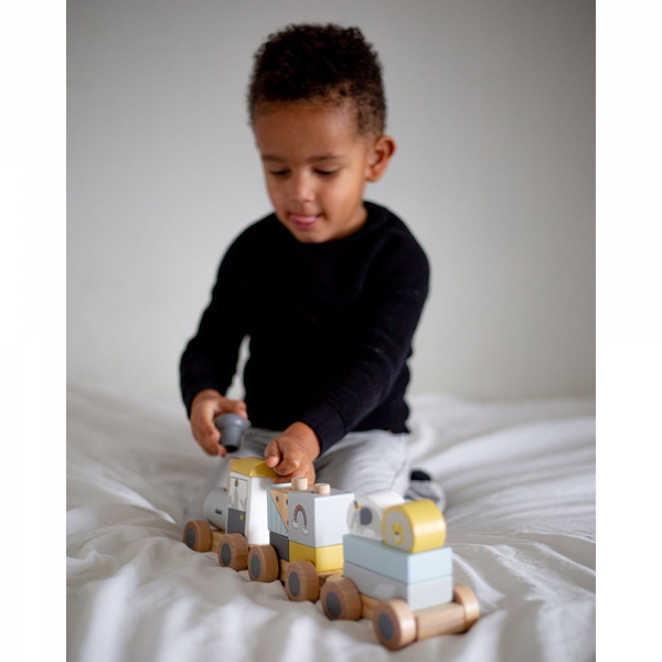 Train en bois 18 mois et + Tryco