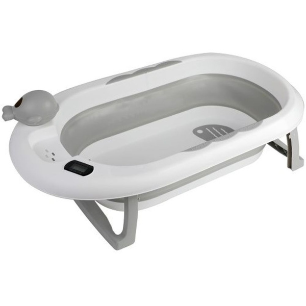Tryco - bain - bagnoire souple thermomètre - gris Tryco