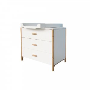 Plan à langer léo neige, adaptable sur commode, lit 120 et lit 140 Theo