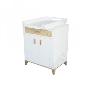 Plan à langer léo neige, adaptable sur commode, lit 120 et lit 140 Theo