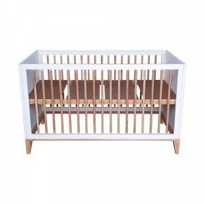 Lit bébé évolutif nami canne de rotin 70 x 140 neige Theo