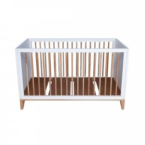 Lit bébé évolutif nami canne de rotin 70 x 140 neige Theo