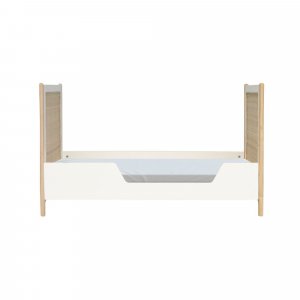 Lit bébé évolutif océania cannes de rotin 60x120 cm neige Theo