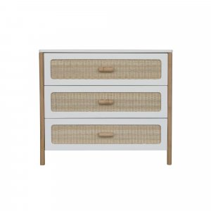 Commode à langer océania cannes de rotin neige Theo
