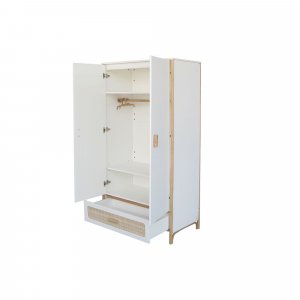 Armoire océania cannes de rotin neige Theo