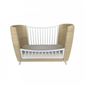 Kit évolutif lit bébé coquillage 70x140 cm neige Theo