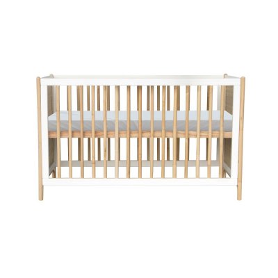 Lit bébé évolutif océania cannes de rotin 60x120 cm neige