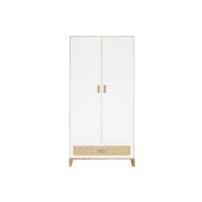 Armoire nami cannage de rotin neige