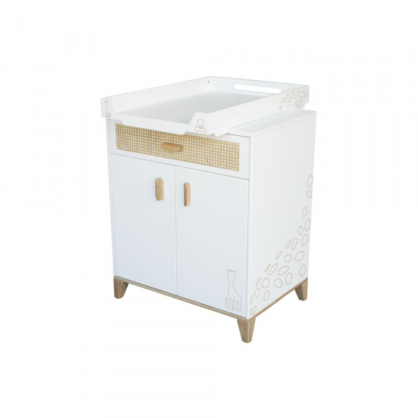 Plan à langer léo neige, adaptable sur commode, lit 120 et lit 140 Theo