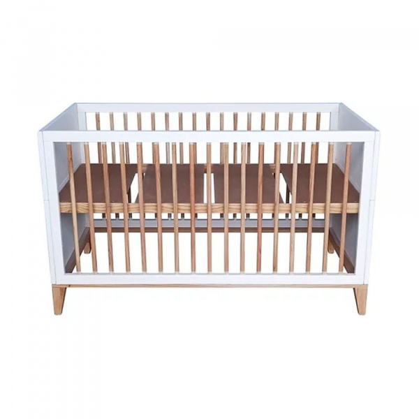 Lit bébé évolutif nami canne de rotin 70 x 140 neige Theo