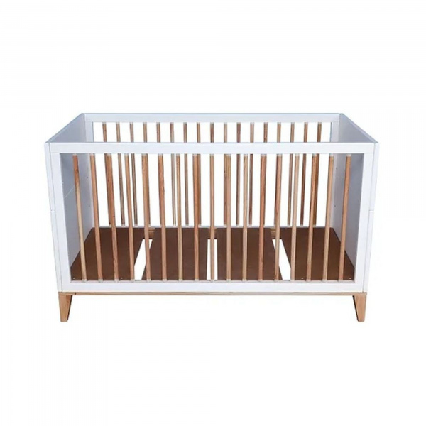 Lit bébé évolutif nami canne de rotin 70 x 140 neige Theo