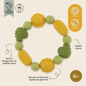 Bracelet de dentition en silicone mr. dino & mr. lion Trixie