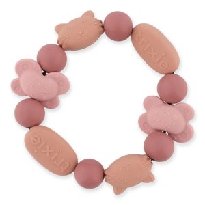 Bracelet de dentition en silicone mrs. cat & mrs. butterfly Trixie