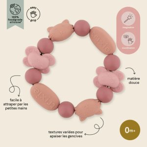 Bracelet de dentition en silicone mrs. cat & mrs. butterfly Trixie