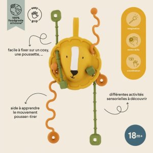 Jouet sensoriel à tirer en silicone mr. lion Trixie