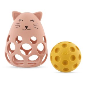 Hochet sensoriel en silicone mrs. cat Trixie