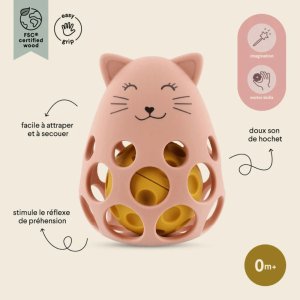 Hochet sensoriel en silicone mrs. cat Trixie