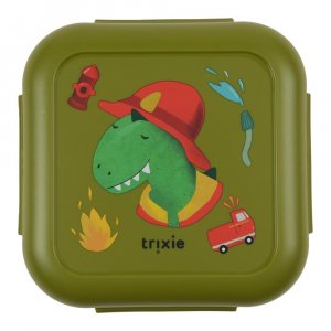 Boîte à goûter avec clips carrée - fireman mr. dino Trixie