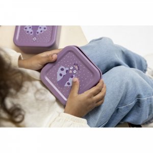 Lot de 3 boîtes à goûter carrées - mrs. peacock Trixie