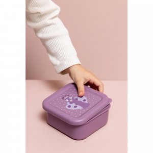 Lot de 3 boîtes à goûter carrées - mrs. peacock Trixie