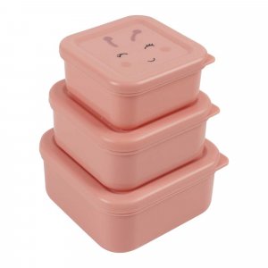 Lot de 3 boîtes à goûter carrées - mrs. butterfly Trixie