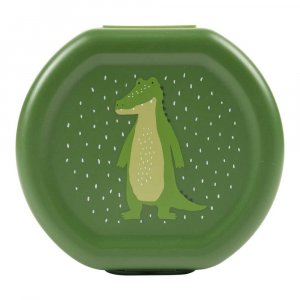 Lot de 2 boîtes à goûter à clip rondes - mr. alligator Trixie