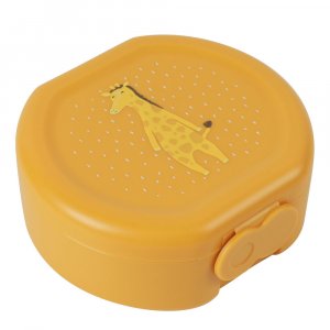 Lot de 2 boîtes à goûter à clip rondes - mr. giraffe Trixie