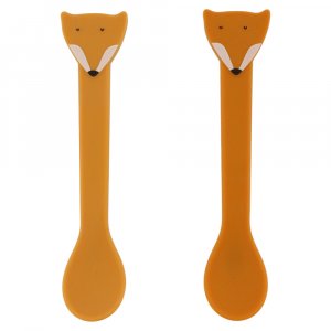Lot de 2 cuillères en silicone mr. fox Trixie