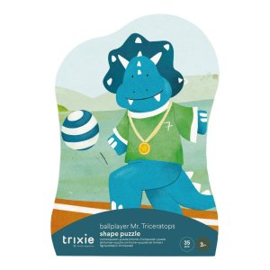 Puzzle à forme footballeur mr. triceratops 35 pièces Trixie